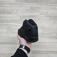 Кроссовки Nike Air Force 1 Mid Black зимние с мехом, фото 4