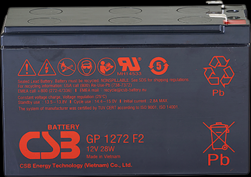 Аккумуляторная батарея CSB GP 1272 F2 28W (12V/7.2Ah)