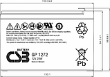 Аккумуляторная батарея CSB GP 1272 F2 28W (12V/7.2Ah), фото 2