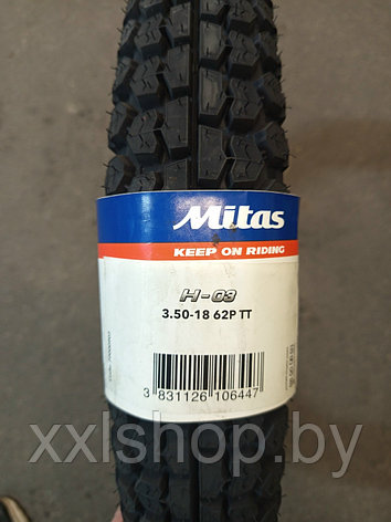 Мотошина Mitas 3.50-18 H-03 REINF 62P тип TT, фото 2