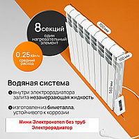 Электрический радиатор ТЭНом климат контроля и антифризом для отопления дома 5 секций 650 Вт