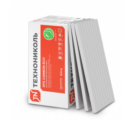 XPS CARBON ECO FAS 50-L, 5.48 м.кв. (экструдированный пенополистирол С ФРЕЗЕРОВАННОЙ ПОВЕРХНОСТЬЮ)
