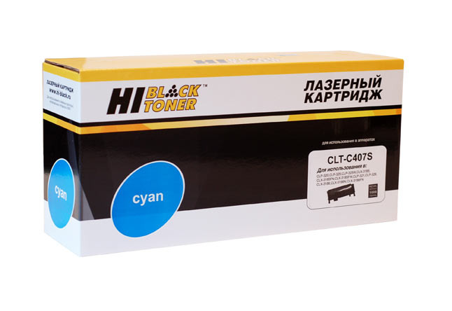 Картридж CLT-C407S (для Samsung CLP-320/ CLP-325/ CLX-3180/ CLX-3185) Hi-Black, голубой