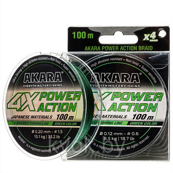 Akara Power Action X-4 100м Green