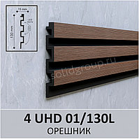 3D-панель стеновая из полимера ультравысокой плотности 4 UHD 01/130L цвет Орешник