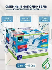 Сменные таблетки для влагопоглотителя 2шт по 450гр нейтральные