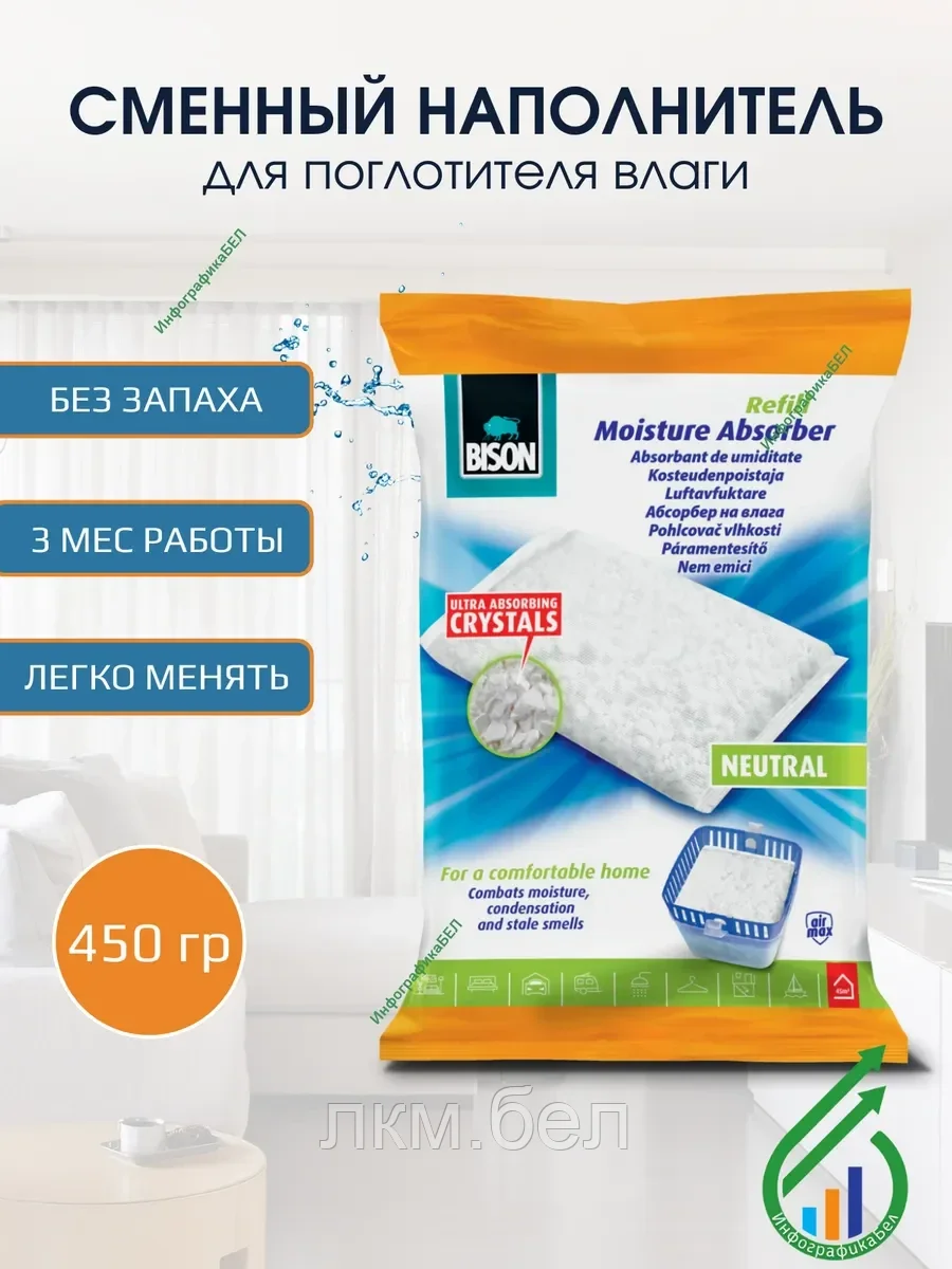 Гранулы для Поглотителей влаги 450г нейтральные