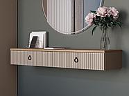 Навесной туалетный стол DOMENICA Дуб Сильверджек ореховый/Глиняный Cерый WTOL2S