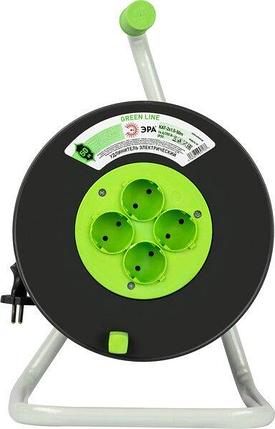 Удлинитель на катушке ЭРА Greenline KAT-2x1.5-50m / Б0065097, фото 2