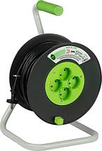 Удлинитель на катушке ЭРА Greenline KAT-2x1.5-50m / Б0065097, фото 3