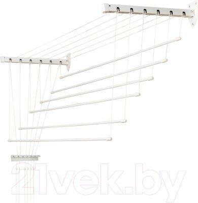 Сушилка для белья Comfort Alumin Group Лифт универсальное крепление 6x120см, фото 2
