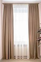 Комплект штор Decoretto Сатин светло-коричневый ССК-K34