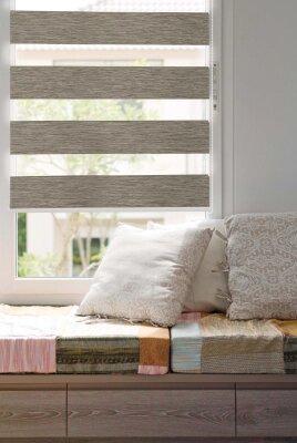 Рулонная штора Delfa Сантайм День Ночь В/О Фаро СРШ-01МК 41104, фото 2