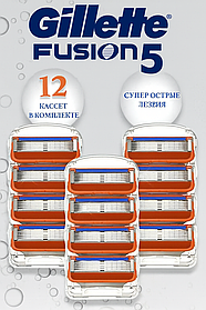 Кассеты для бритвы Gillette Fusion 5, 12 шт