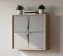 Полка "Куб" П-100 ПВХ Кварцевый, Аризона