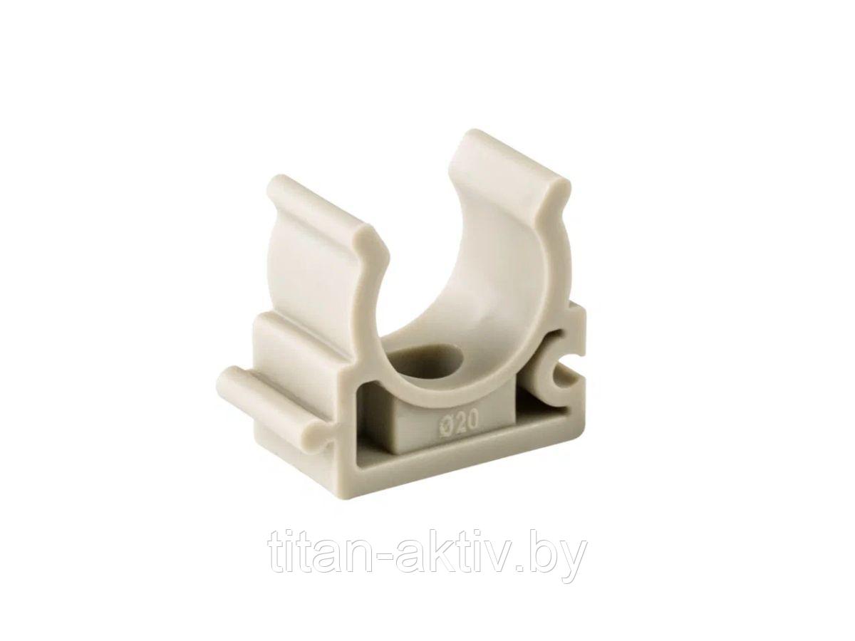 Клипса (опора) для труб ПП d40, сер. РТП (РосТурПласт)