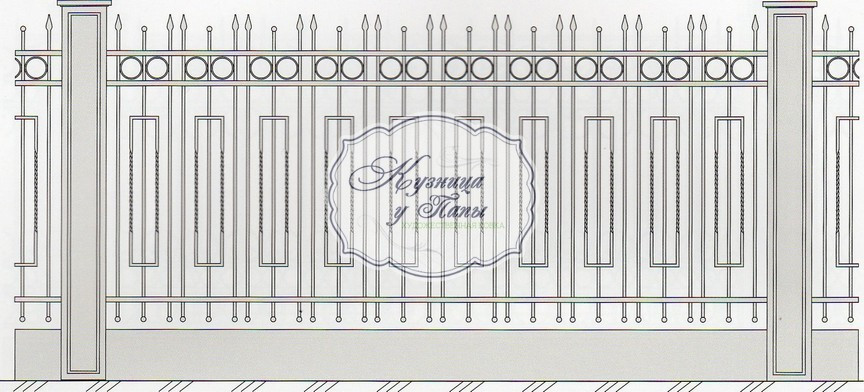 Кованые заборы и ограждения под ключ.