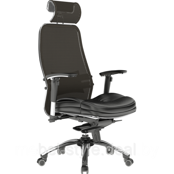 Компьютерное кресло МЕТТА САМУРАЙ S-1.04 , SAMURAI S-1.04 CH ткань (сетка черная) - фото 7 - id-p32078589
