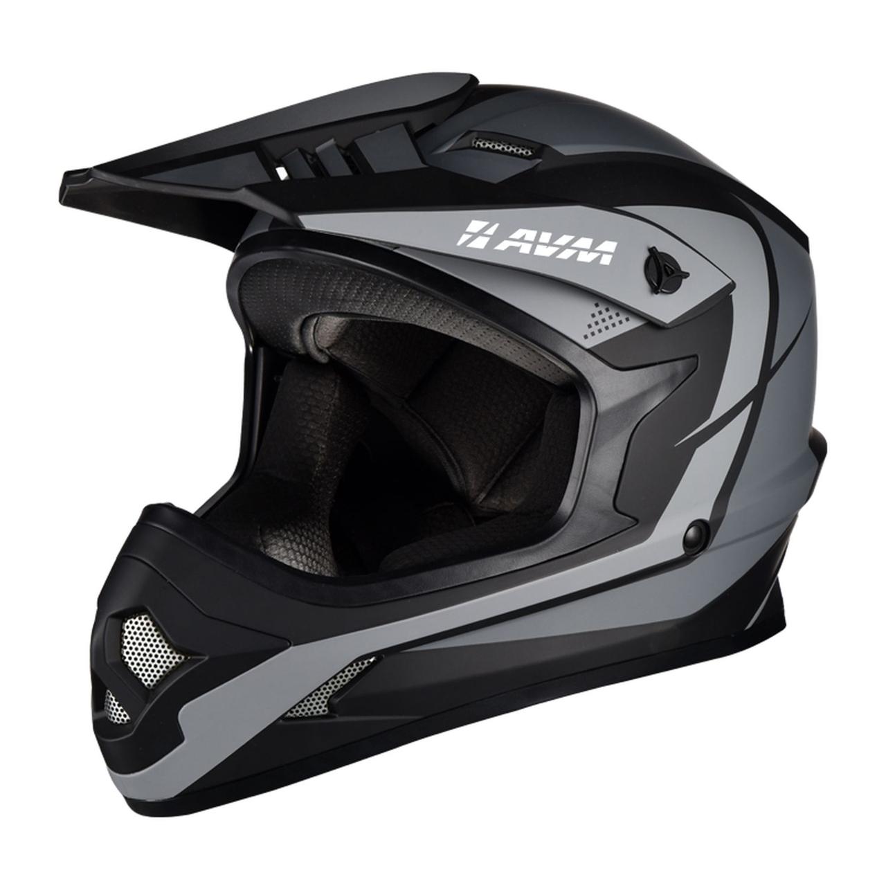 Шлем AVM 618 размер XХL цвет СЕРЫЙ