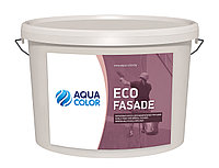 Краска фасадная AQUACOLOR Eco FASADE белая, цветная
