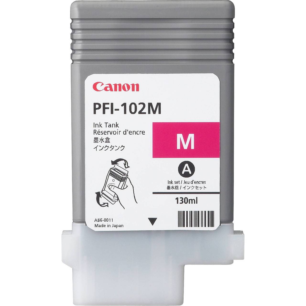 Картридж PFI-102M/ 0897B001 (для Canon imagePROGRAF LP17/ LP24/ iPF500/ iPF600/ iPF610/ iPF710) пурпурный