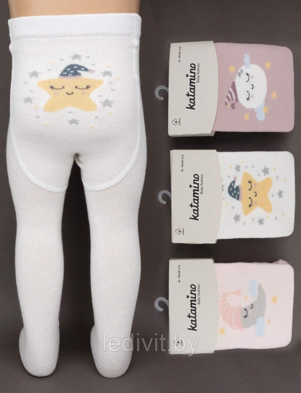 Колготки с рисунком для девочки