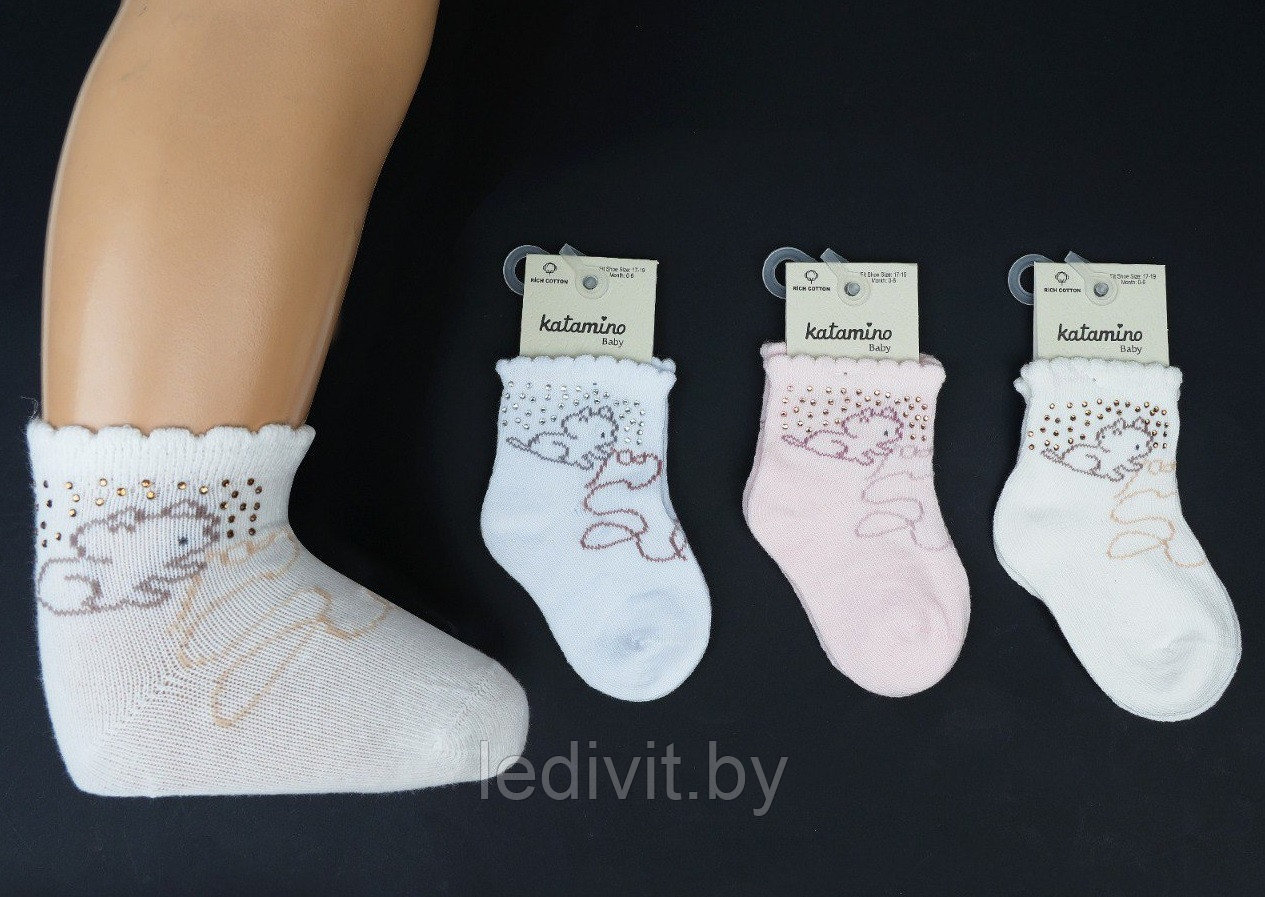 Носки со стразами для девочки