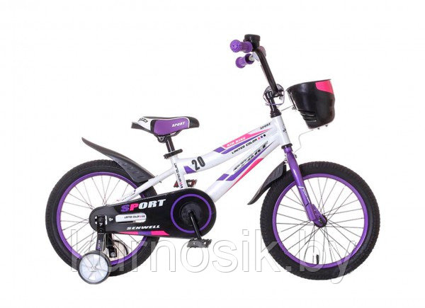 Детский велосипед Tornado Sport 20" бело-фиолетовый