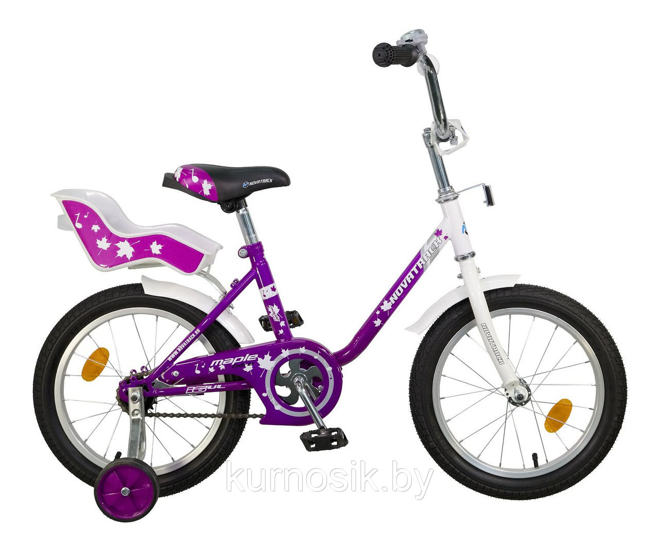 Детский велосипед Novatreck UL 16" (от 4 до 6 лет) фиолетовый