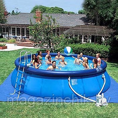 Intex 54916 (28168) Бассейн  Easy Set Pool 457х122 см (насос-фильтр, лестница, подстилка, тент)