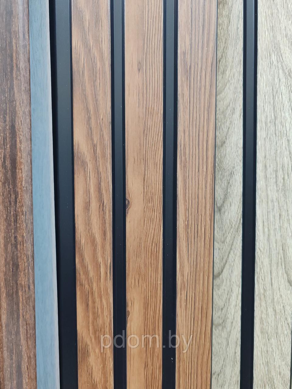 Панели 3D RAIL из вспененного полистирола Махагон