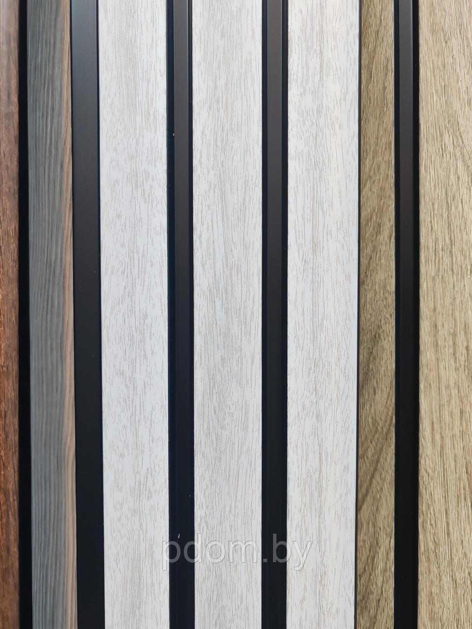 Панели 3D RAIL из вспененного полистирола Ясень серый