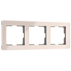 Рамка на 3 поста Werkel Acrylic айвори 4690389186295 W0032743
