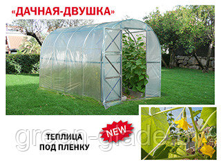 Теплица «Дачная-Двушка» 2 м под пленку