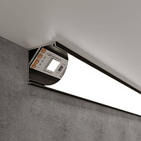 Угловой алюминиевый профиль для светодиодной ленты Elektrostandard LL-2-ALP008 4690389170492
