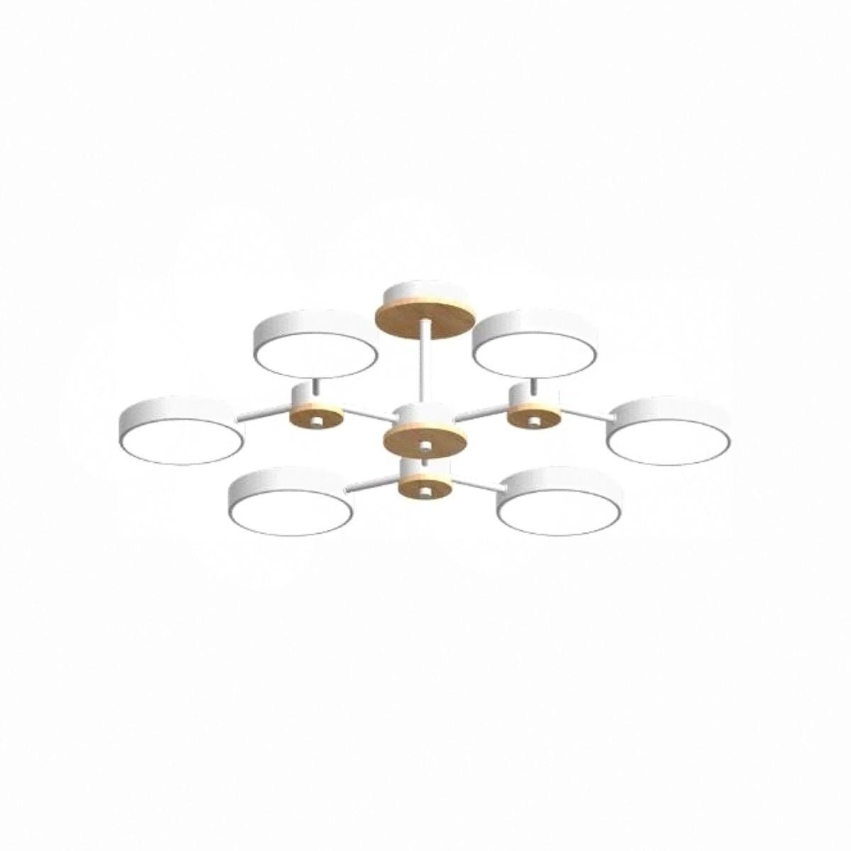 Люстра на штанге LED4U L3216-730 WH