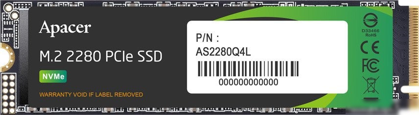 SSD Apacer AS2280Q4L 256GB AP256GAS2280Q4L-1