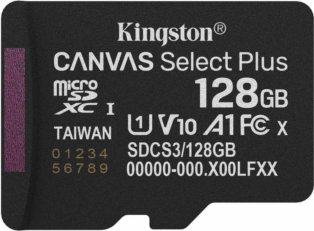 Карта памяти Kingston Canvas Select Plus microSDXC 128GB SDCS3/128GBSP, фото 1
