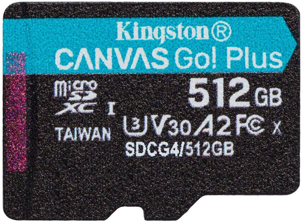 Карта памяти Kingston Canvas Go! microSDXC 512GB SDCG4/512GBSP, фото 1