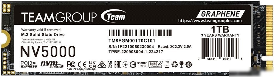 SSD Team NV5000 1TB TM8FGM001T0C101, фото 1