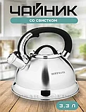 Чайник со свистком 3.3 л Hoffmann HM-5549, фото 4