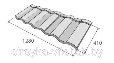 Композитная черепица Мetrotile (Бельгия), кедр, коллекция MetroRoman - фото 3 - id-p35798170