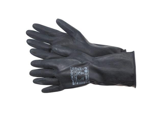 Перчатки КЩС тип 1 р-р 8(M) К80 Щ40, нефть, индивид. уп.