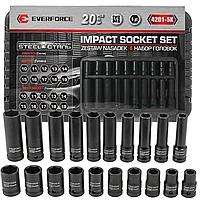 EF-4201-5K EVERFORCE Головки, набор 20пр., 1/2" (6гр.)
