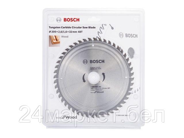 BOSCH Китай Диск пильный 200х32 мм 48 зуб. по дереву ECO WOOD BOSCH (твердоспл. зуб)