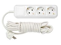 BYLECTRICA Беларусь Удлинитель бытовой 10м (3 роз., 3.7кВт, с/з, ПВС 3х1,5) BYLECTRICA (Макс. мощность - 3700