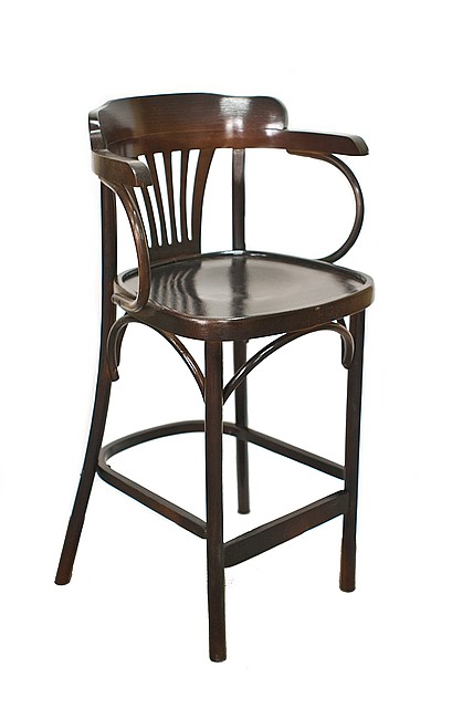 Кресло барное высокое жестким сидением Аполло Люкс (КМФ 305-2) , цвет на выбор заказчика - фото 2 - id-p1050742