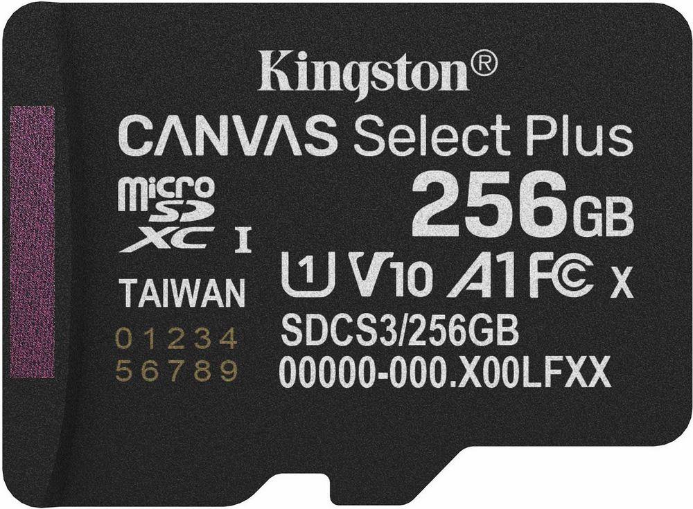Карта памяти Kingston Canvas Select Plus microSDXC 256GB SDCS3/256GBSP, фото 1