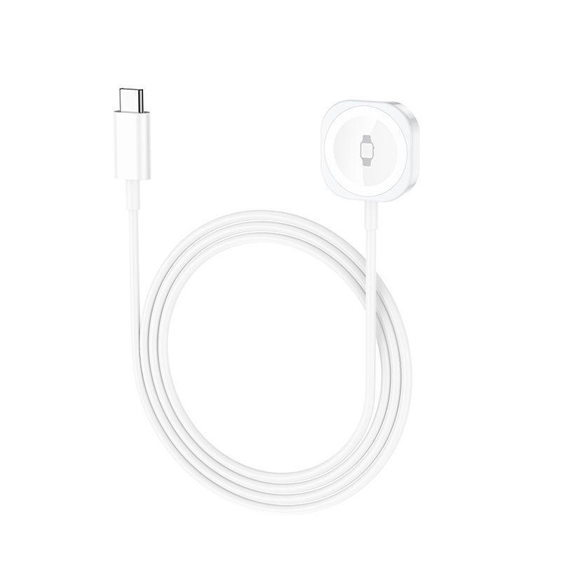 Кабель для зарядки смарт-часов Apple Hoco DC81 (iWatch 9/8/7/6/5/4/3/2/SE1/2/Ultra1/2) Белый