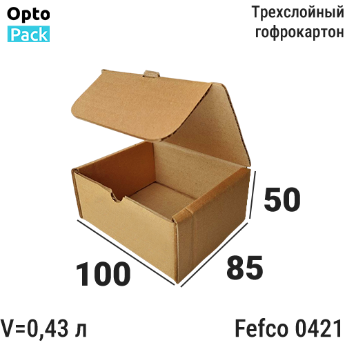 Самосборная коробка 100х85х50 мм